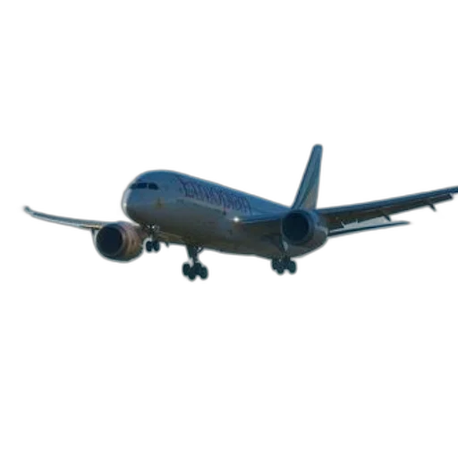 3d render, photorealistic, white, airplane transparent PNG cut-out
