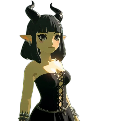 dress, staff, dragon, creature transparent PNG cut-out
