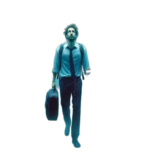 jacket, staff, concept art, photorealistic transparent PNG cut-out