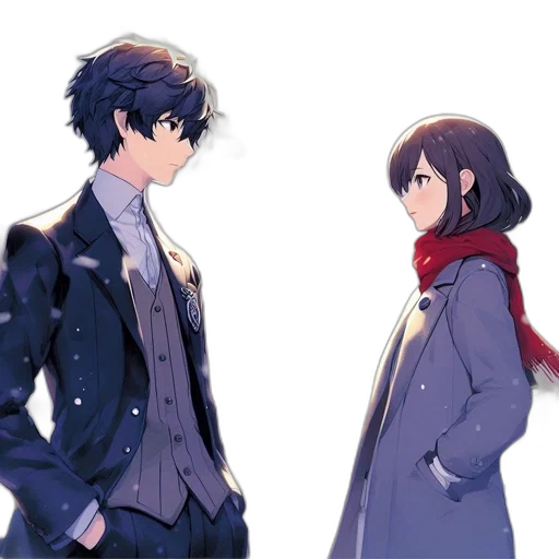 jacket, anime, concept art, pixel art transparent PNG cut-out