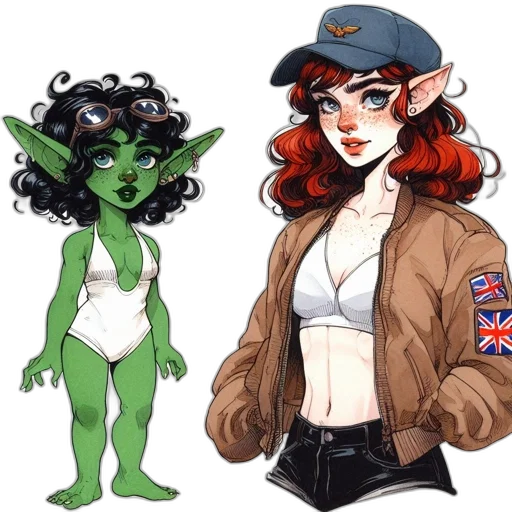 concept art, comic book art, fantasy art, cartoon transparent PNG cut-out