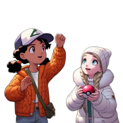 hat, jacket, weapon, staff transparent PNG cut-out
