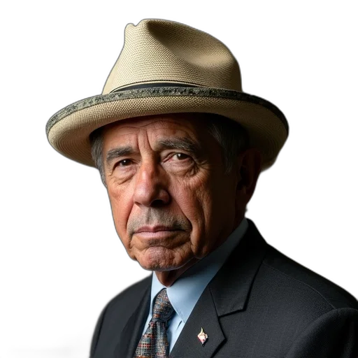 hat, staff, face, jacket transparent PNG cut-out