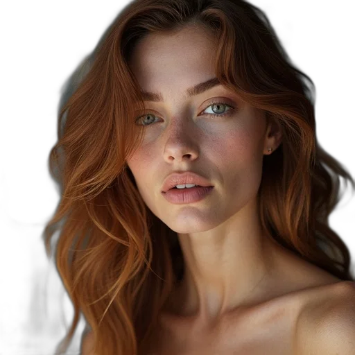 face, hair, crown, jewelry transparent PNG cut-out