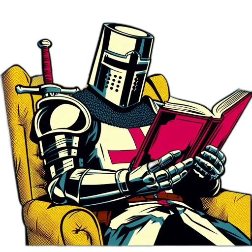 robot, sword, comic book art, concept art transparent PNG cut-out