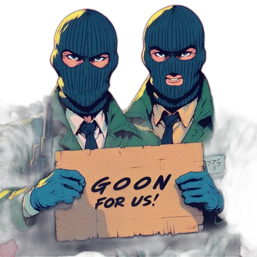 mask, comic book art, concept art, two transparent PNG cut-out