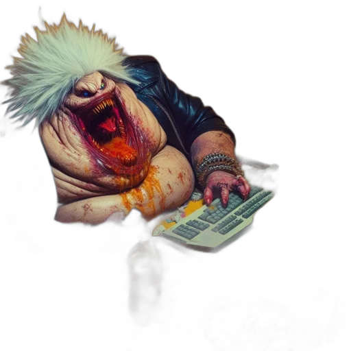 creature, animal, concept art, cyberpunk transparent PNG cut-out
