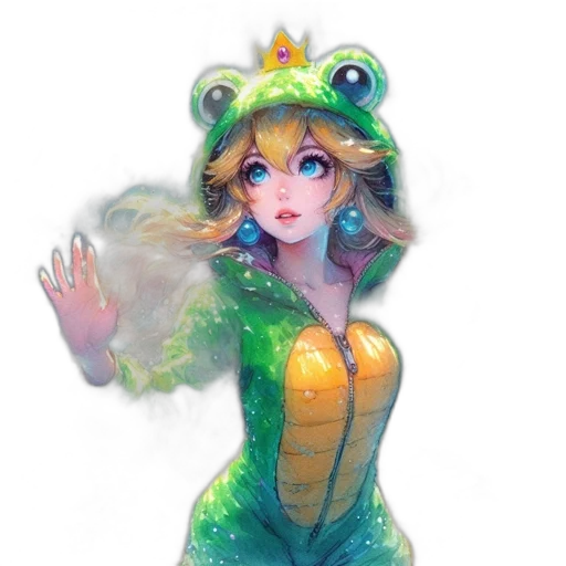 dragon, dress, crown, creature transparent PNG cut-out