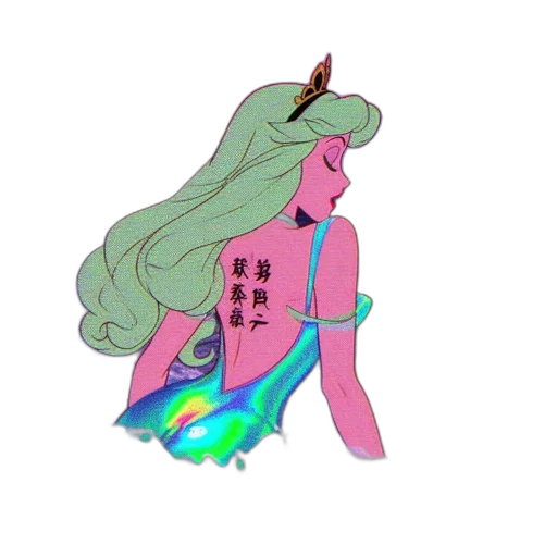 hair, staff, dress, jewelry transparent PNG cut-out