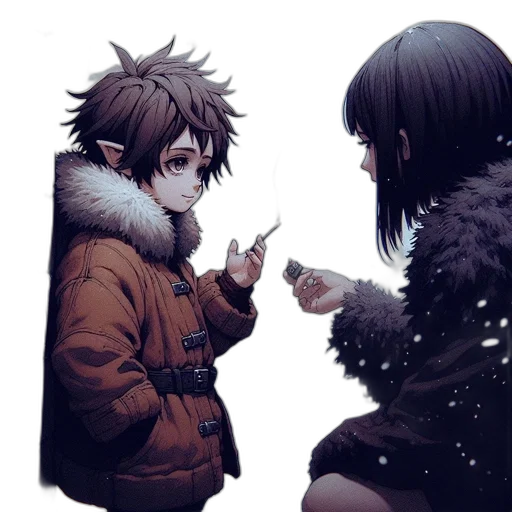 jacket, weapon, anime, concept art transparent PNG cut-out
