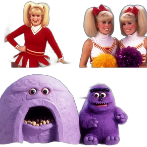 3d render, three, images, cheerleader transparent PNG cut-out