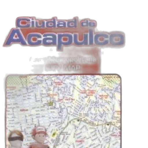 map, acapulco, city, red transparent PNG cut-out