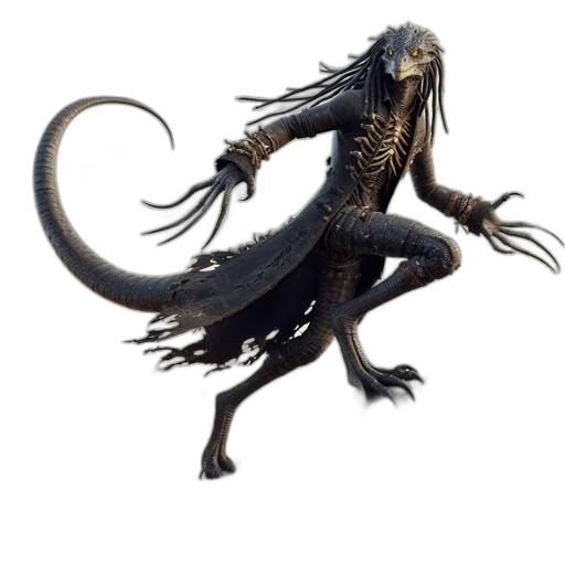 dragon, creature, animal, hair transparent PNG cut-out