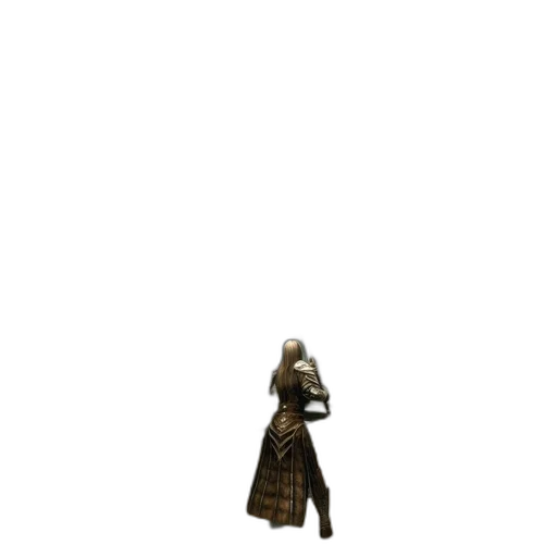 dress, jacket, staff, hat transparent PNG cut-out