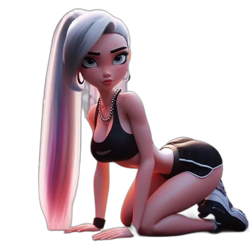 hair, dress, cartoon, concept art transparent PNG cut-out