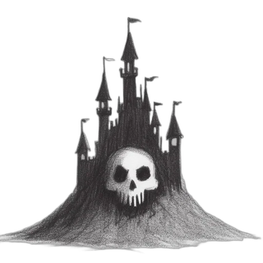 crown, hair, creature, staff transparent PNG cut-out