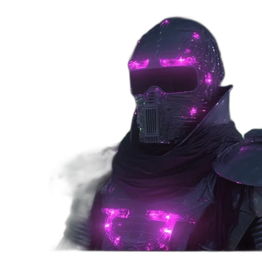 mask, robot, jacket, staff transparent PNG cut-out