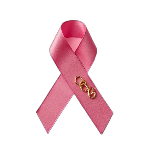 jewelry, pink, ribbon, gold transparent PNG cut-out