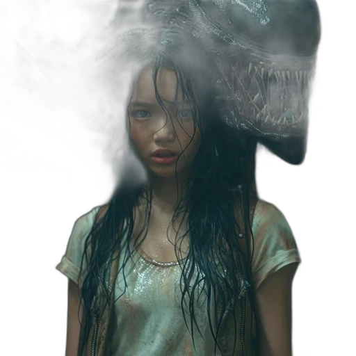 mask, face, creature, hair transparent PNG cut-out
