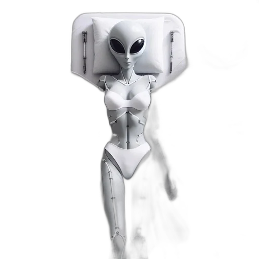robot, jewelry, mask, staff transparent PNG cut-out