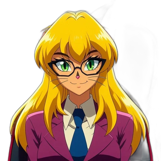 staff, jacket, face, anime transparent PNG cut-out