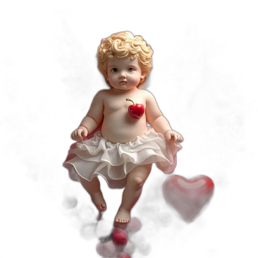 dress, 3d render, photorealistic, oil painting transparent PNG cut-out
