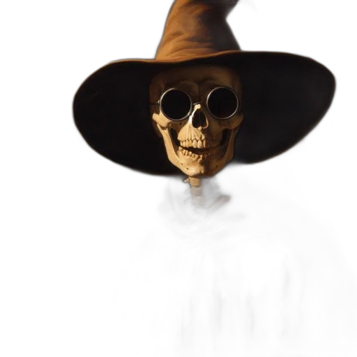 hat, mask, staff, face transparent PNG cut-out