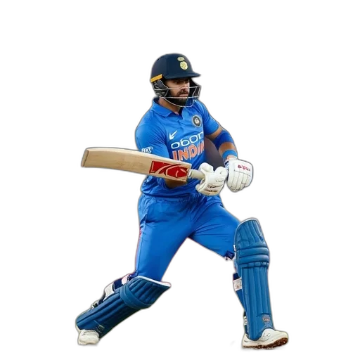 virat, kohli, batting, during transparent PNG cut-out