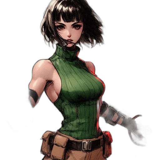 dress, weapon, comic book art, concept art transparent PNG cut-out
