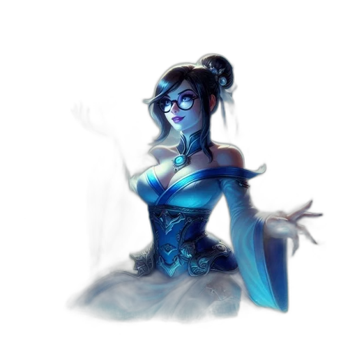 dress, staff, dragon, mask transparent PNG cut-out