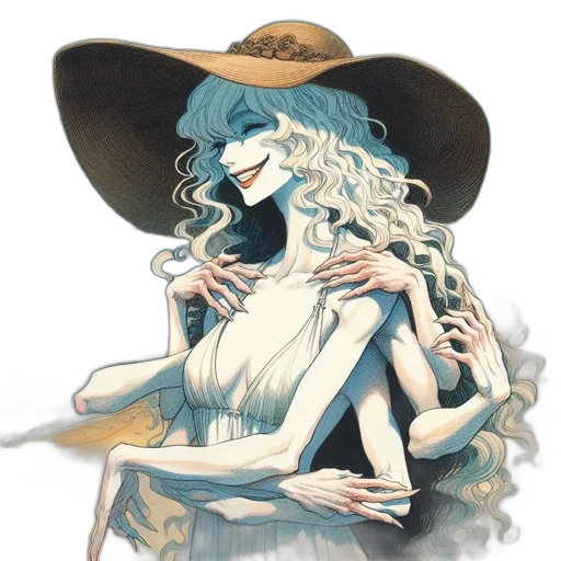 hat, concept art, fantasy art, watercolor transparent PNG cut-out