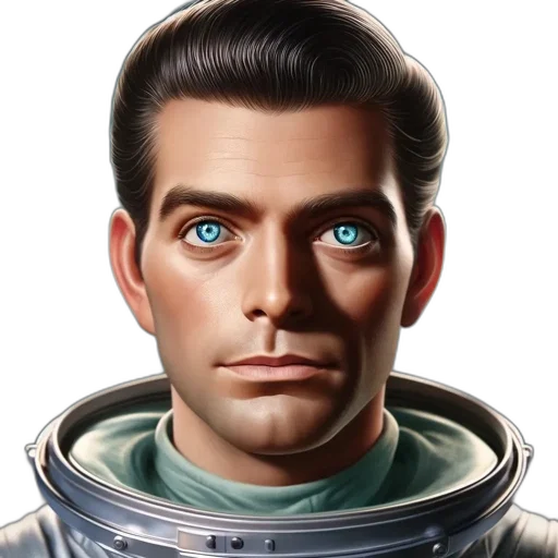 face, robot, photorealistic, comic book art transparent PNG cut-out