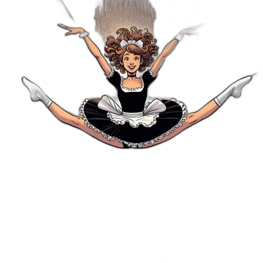 hair, staff, dress, crown transparent PNG cut-out