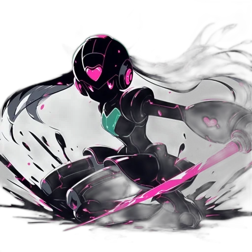 robot, mask, weapon, sword transparent PNG cut-out