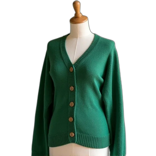 jacket, dress, green, jumper transparent PNG cut-out