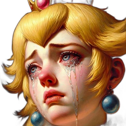 face, crown, concept art, photorealistic transparent PNG cut-out