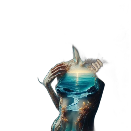bottle, dress, mask, jewelry transparent PNG cut-out
