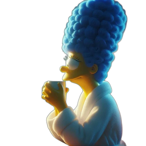 crown, hair, hat, staff transparent PNG cut-out