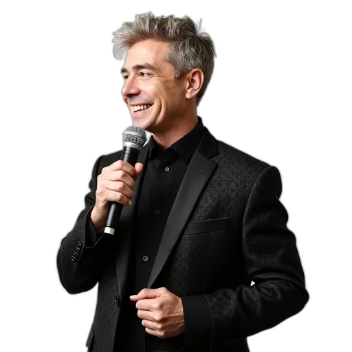 jacket, staff, hair, face transparent PNG cut-out
