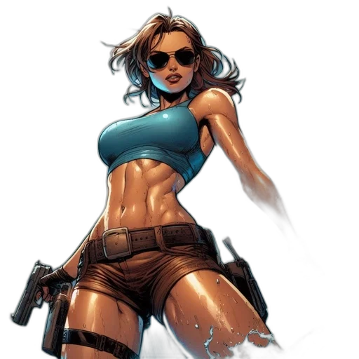 weapon, comic book art, concept art, cyberpunk transparent PNG cut-out
