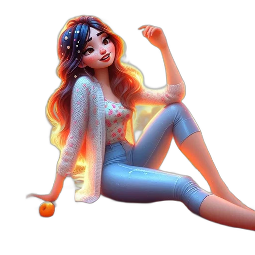 fantasy art, concept art, 3d render, cartoon transparent PNG cut-out