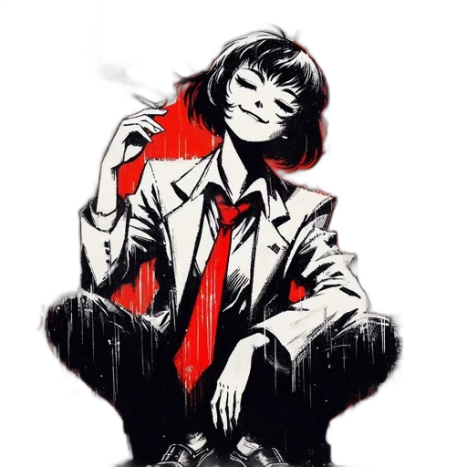 jacket, face, staff, robot transparent PNG cut-out