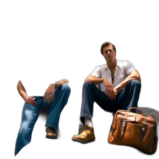 shoes, furniture, jacket, 3d render transparent PNG cut-out