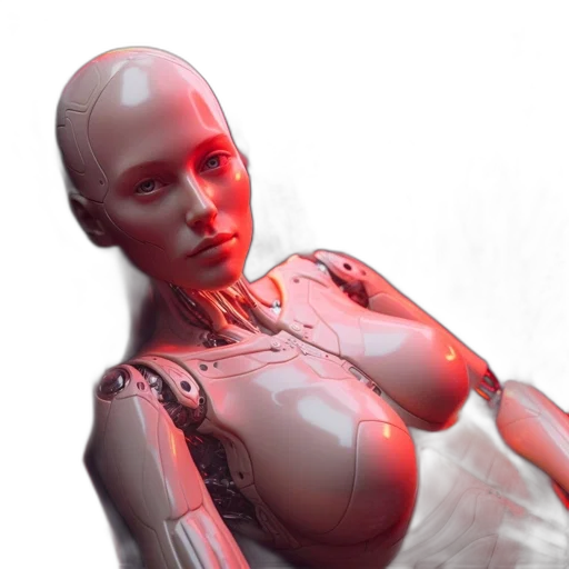 robot, cyberpunk, 3d render, concept art transparent PNG cut-out