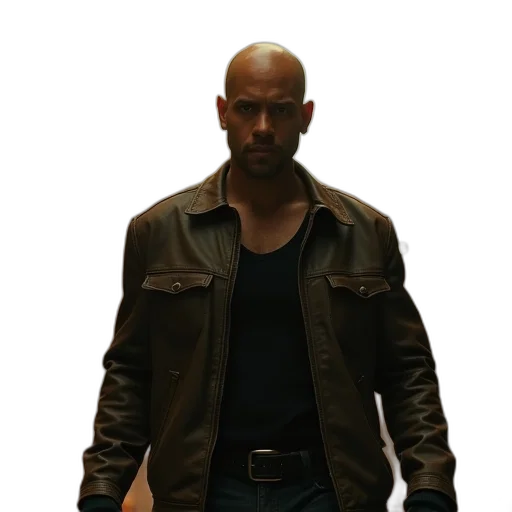 jacket, weapon, concept art, photorealistic transparent PNG cut-out