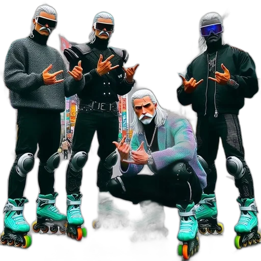 robot, shoes, jacket, concept art transparent PNG cut-out