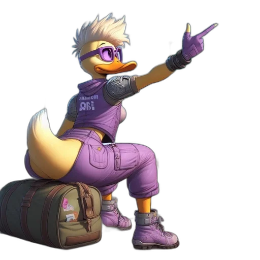 jacket, weapon, animal, staff transparent PNG cut-out