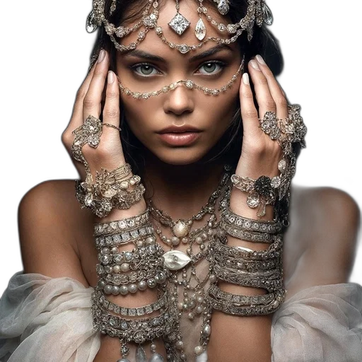 jewelry, crown, mask, face transparent PNG cut-out
