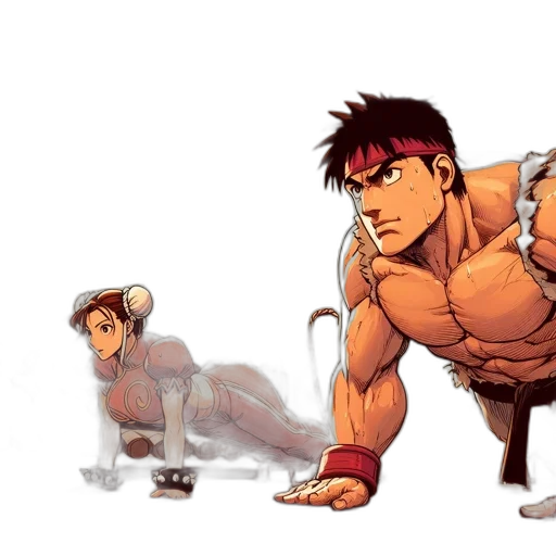 concept art, comic book art, anime, pixel art transparent PNG cut-out