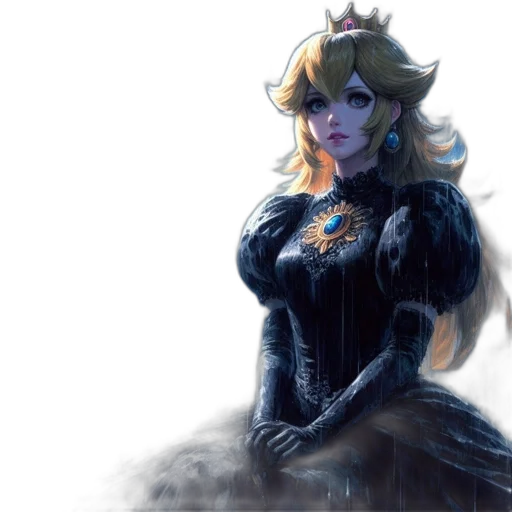 crown, dress, mask, fantasy art transparent PNG cut-out